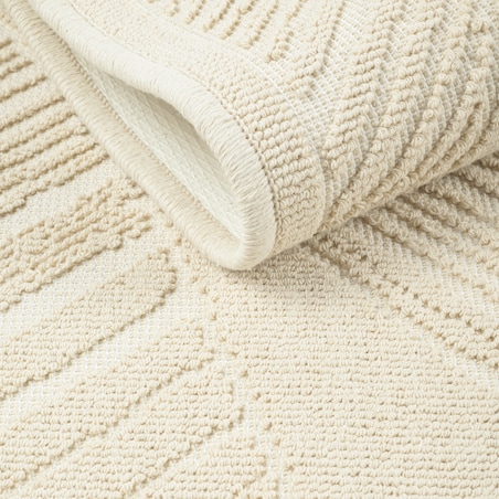 Dywanik łazienkowy Lino 50x80 cm bawełniany boho beżowy