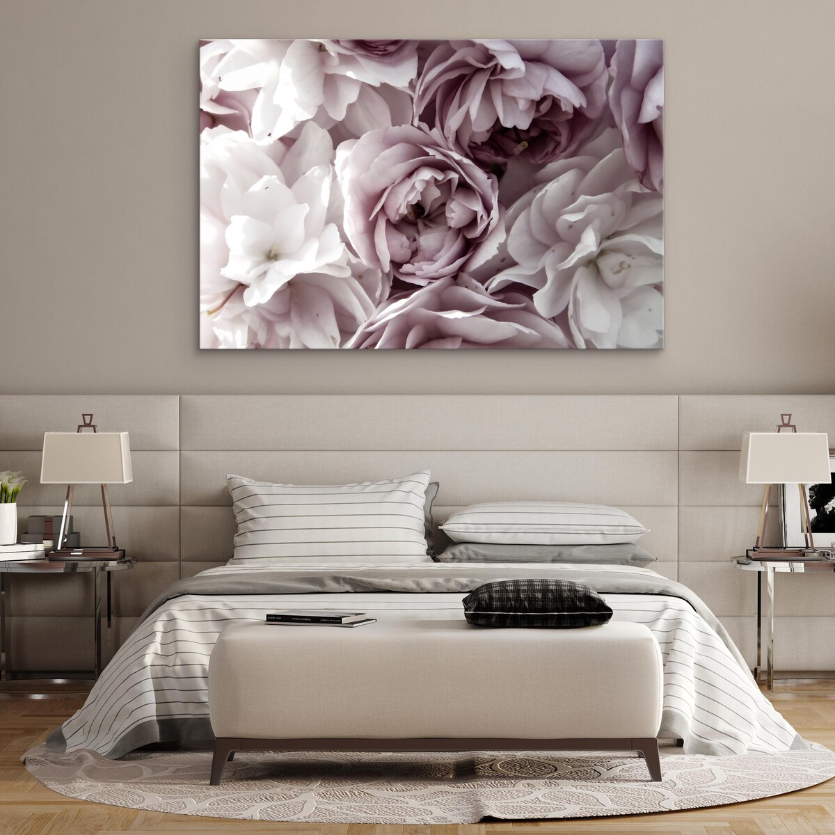 Obraz Do Salonu Pastelowe Peonie 120x80cm