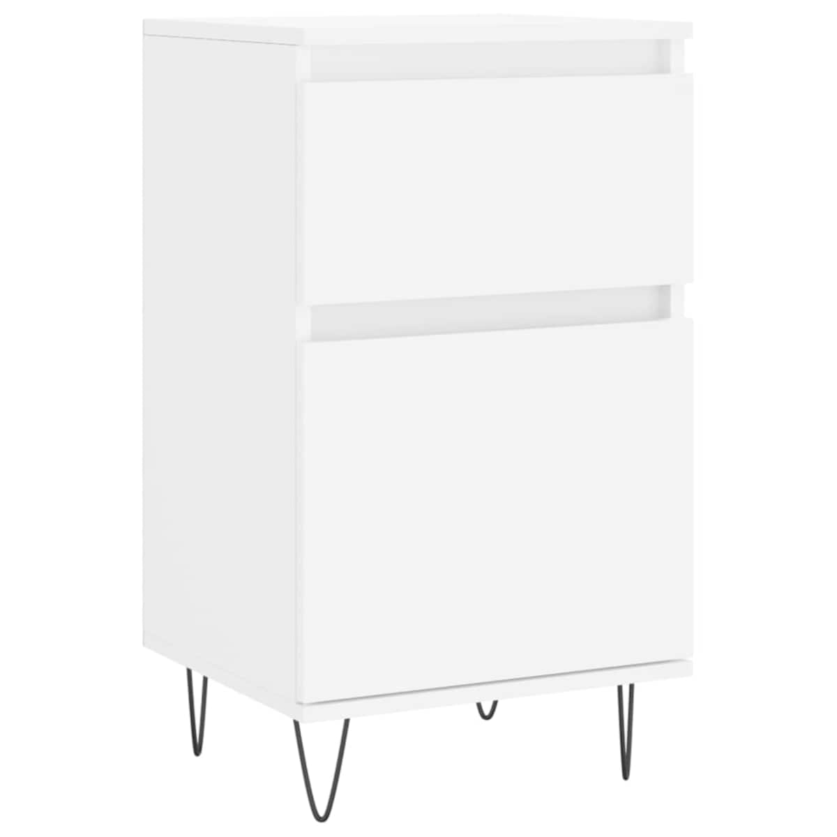 vidaXL Komoda, biała, 40x35x70 cm, materiał drewnopochodny