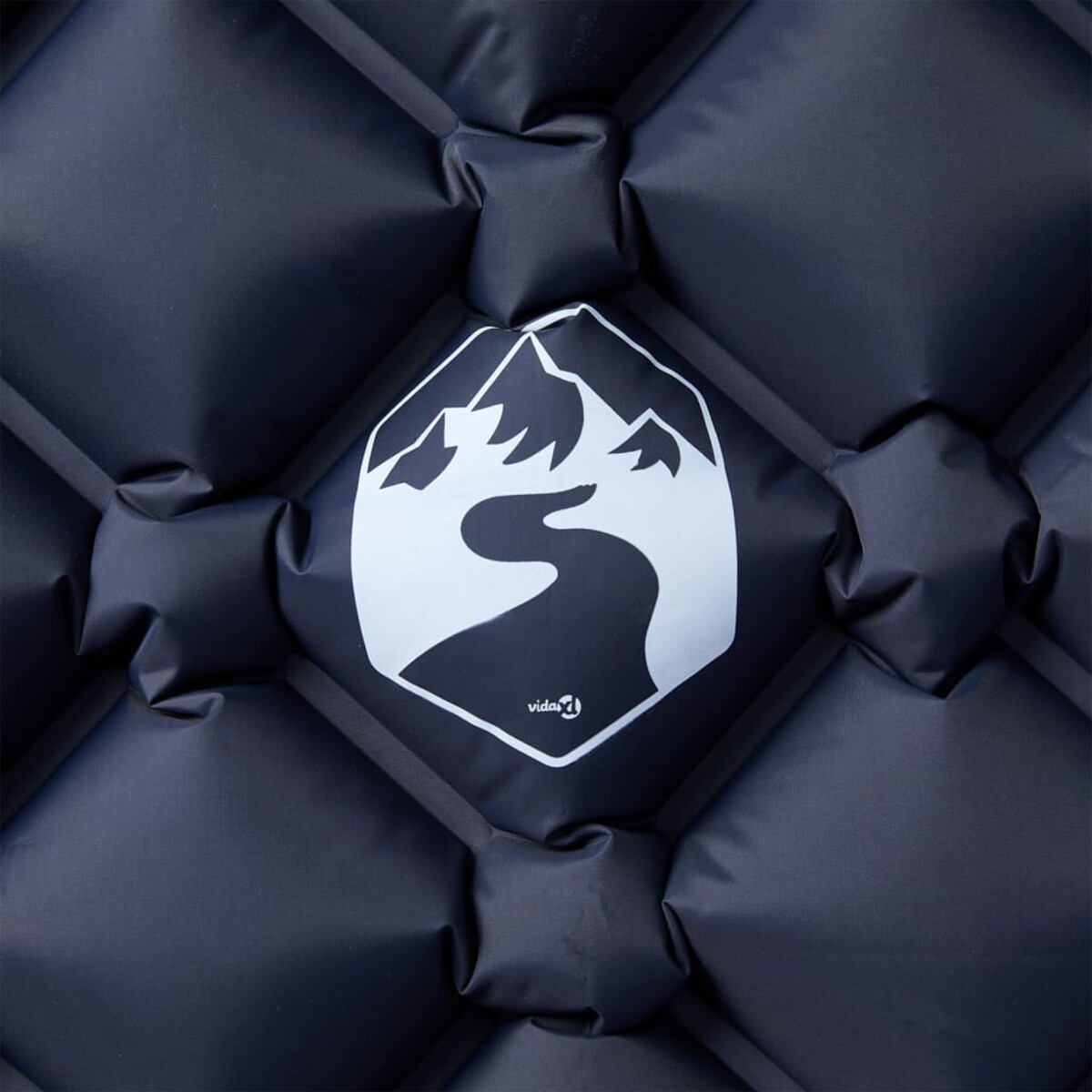 vidaXL Dmuchany materac turystyczny, 1-osobowy, szary, 190x58x6 cm