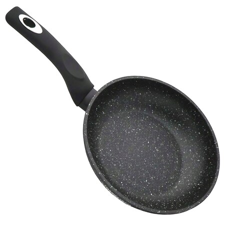 Patelnia Granitowa 24 Cm Plaster Miodu Indukcja Gaz 1.6L Wysoka 5.0 Cm