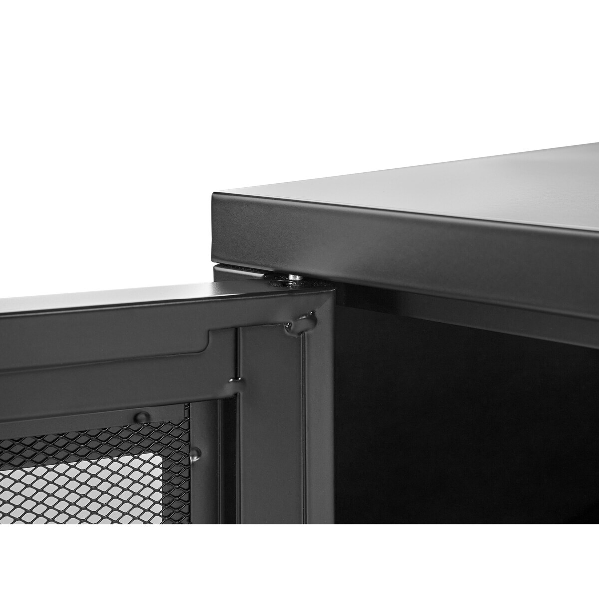 Szafka dwudrzwiowa metalowa czarna MORLEY