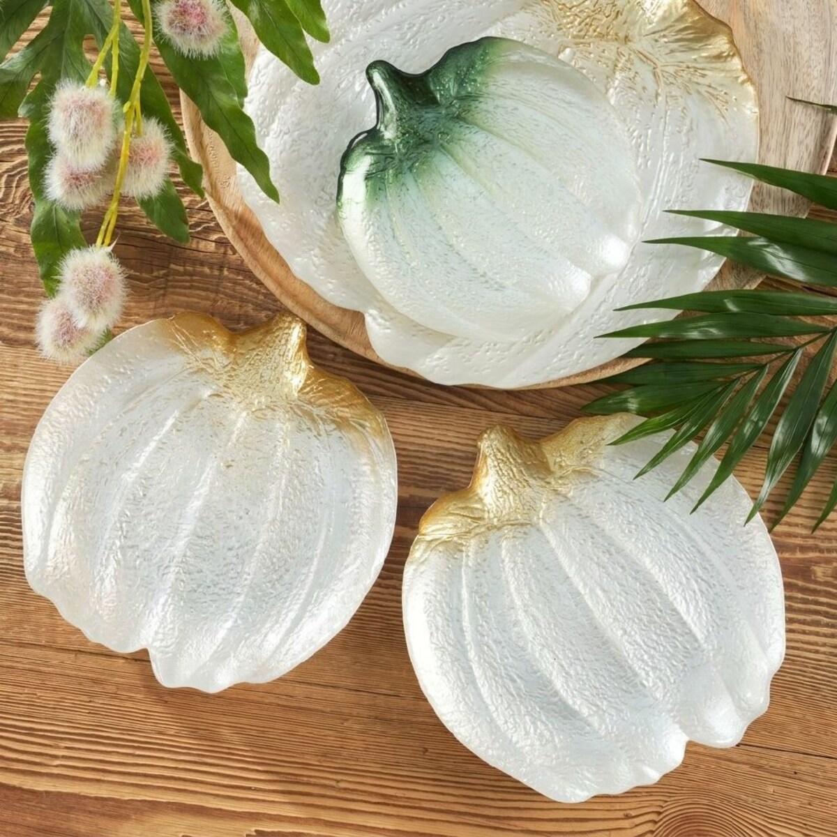 VILLA ITALIA Talerzyk szklany 20 cm PUMPKIN