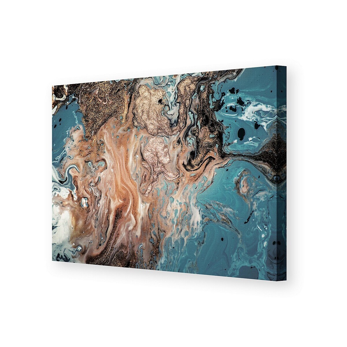 Obraz na płótnie Puring Blue&Gold, 50 x 70 cm