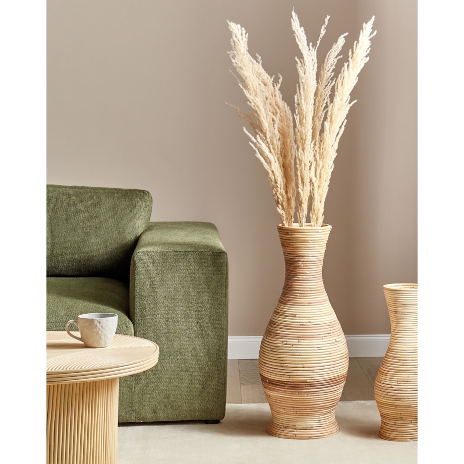 Rattan Wazon dekoracyjny 70 cm Naturalny TRINISA