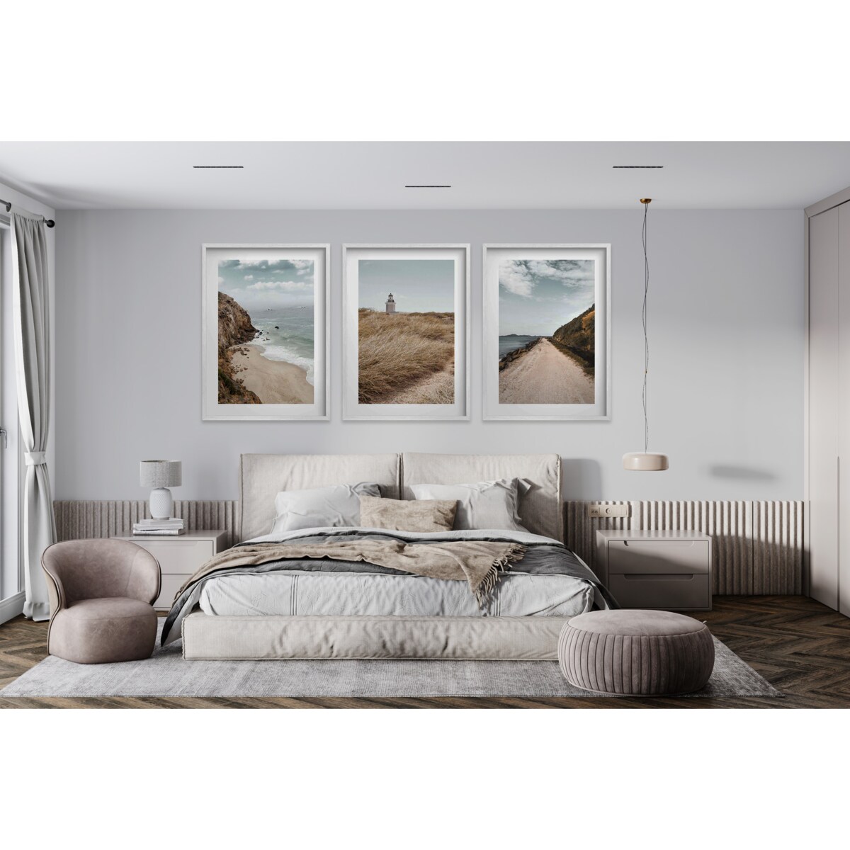 Plakaty Obrazy ścienne w ramie Plaża Morze Ozdoba do salonu sypialni 30x40