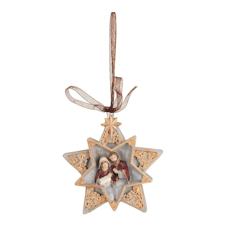 VILLA ITALIA Zawieszka gwiazda 9,5 cm HOLY FAMILY