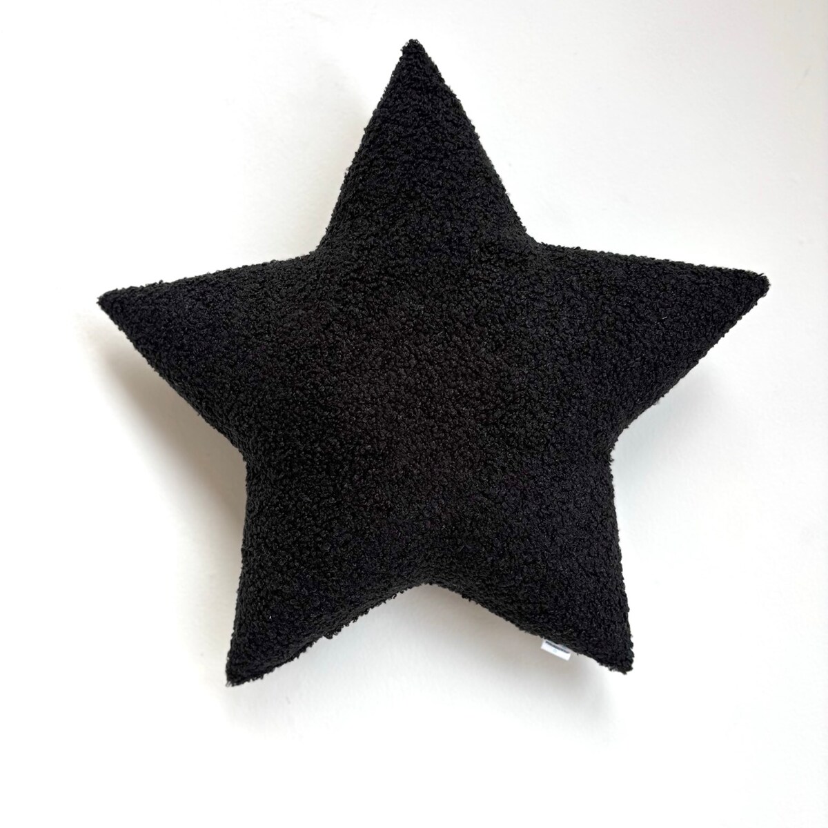 Poduszka Gwiazda boucle czarny