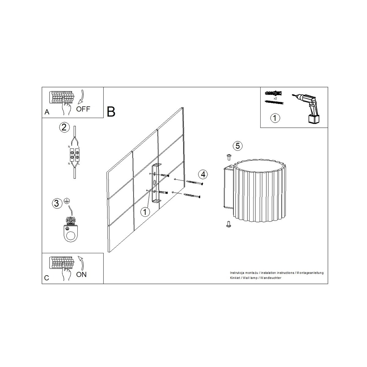 Kinkiet AURA brzoskwiniowy G9