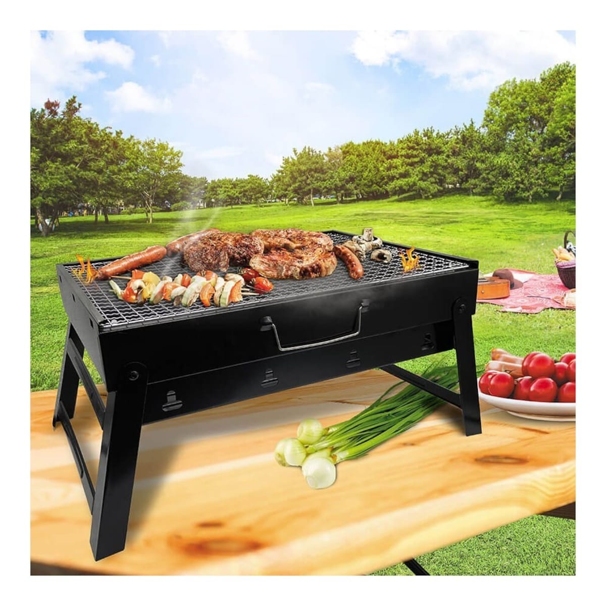 Maestro grill składany walizkowy kempingowy 43 x 29 x 22 cm MR1010