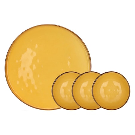 Zestaw do przystawek Concerto Ocra - Żółty