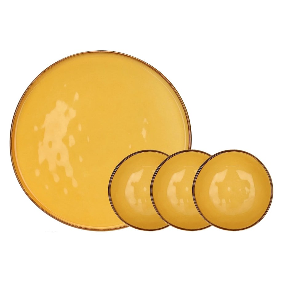 Zestaw do przystawek Concerto Ocra - Żółty