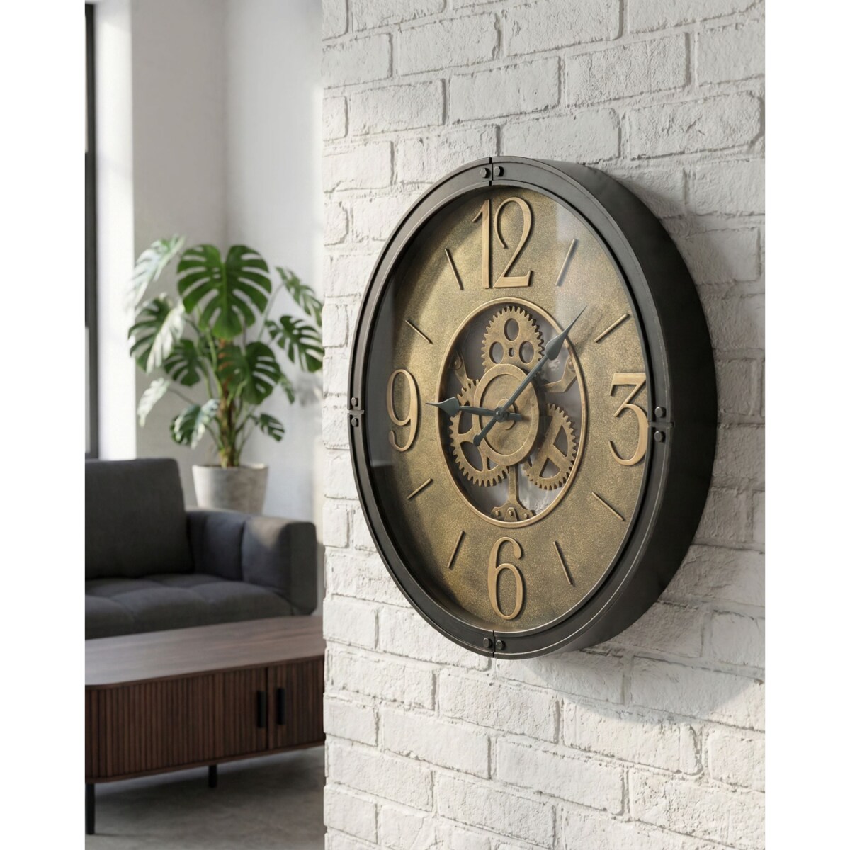 Zegar ścienny ALBACETE 50 cm Czarny