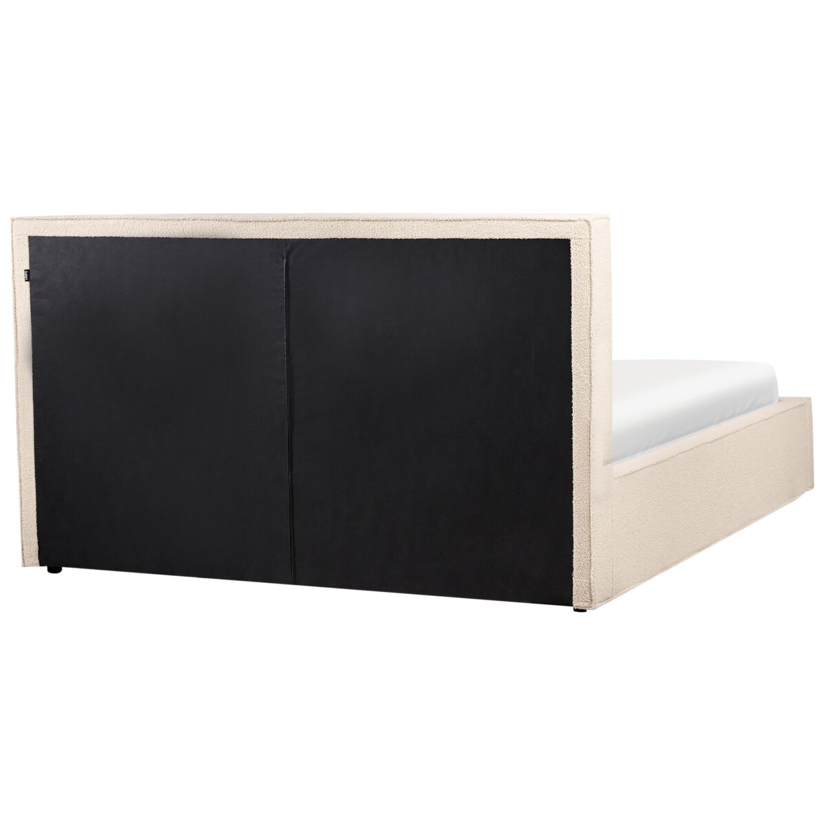 Łóżko z pojemnikiem Boucle MOISSAC 180 x 200 cm Beżowy