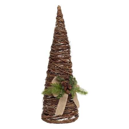 Choinki - stożki z gałązek, komplet 2 szt.