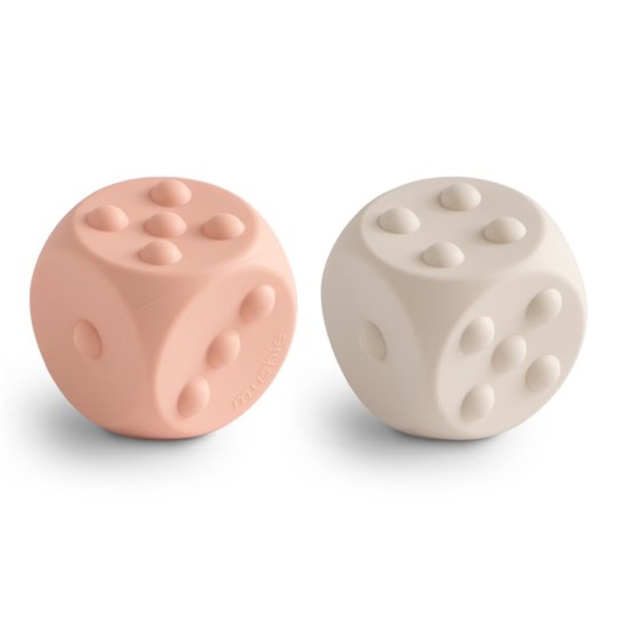 Mushie Zabawka sensoryczna kostka pop it 2-pak Blush / Shifting S