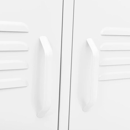 vidaXL Szafka pod telewizor, biała, 105x35x50 cm, stalowa