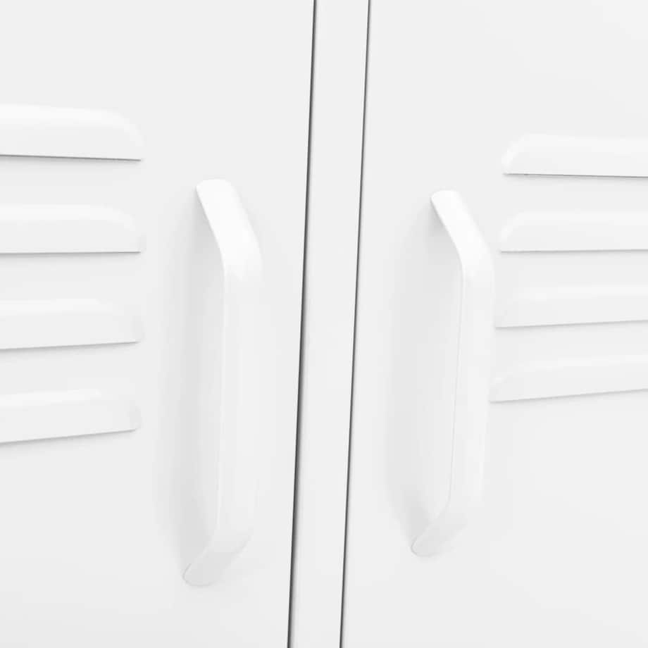 vidaXL Szafka pod telewizor, biała, 105x35x50 cm, stalowa