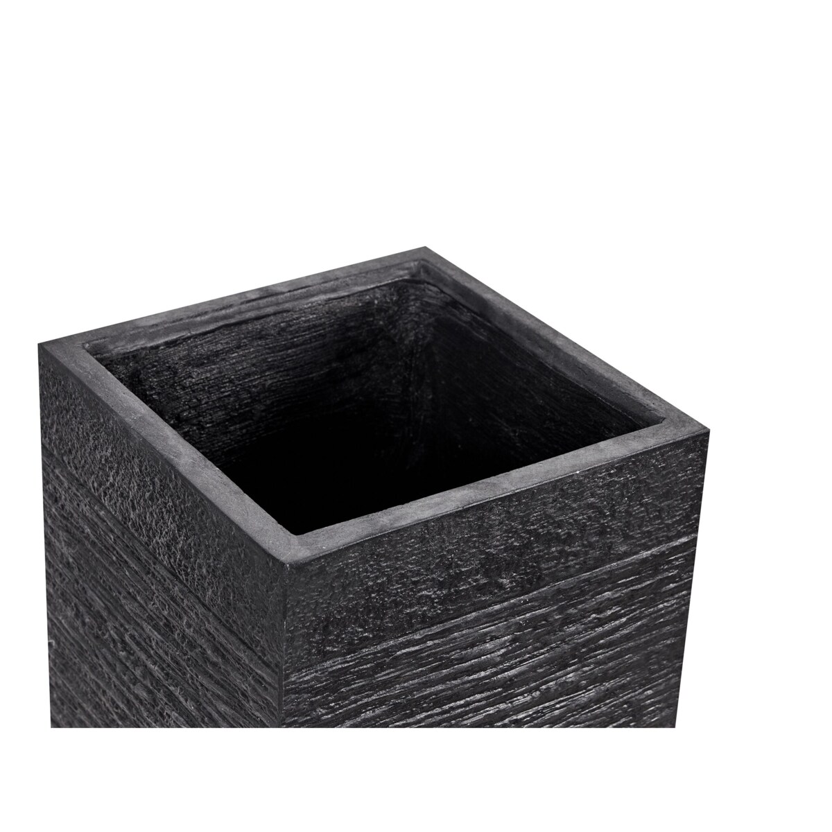 Doniczka 26 x 26 x 60 cm czarna DION