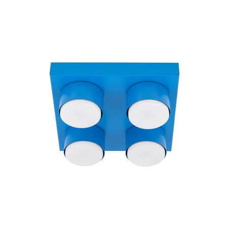 Lampa sufitowa BRIX BLUE 11284 TK Lighting, nowoczesny plafon niebieski
