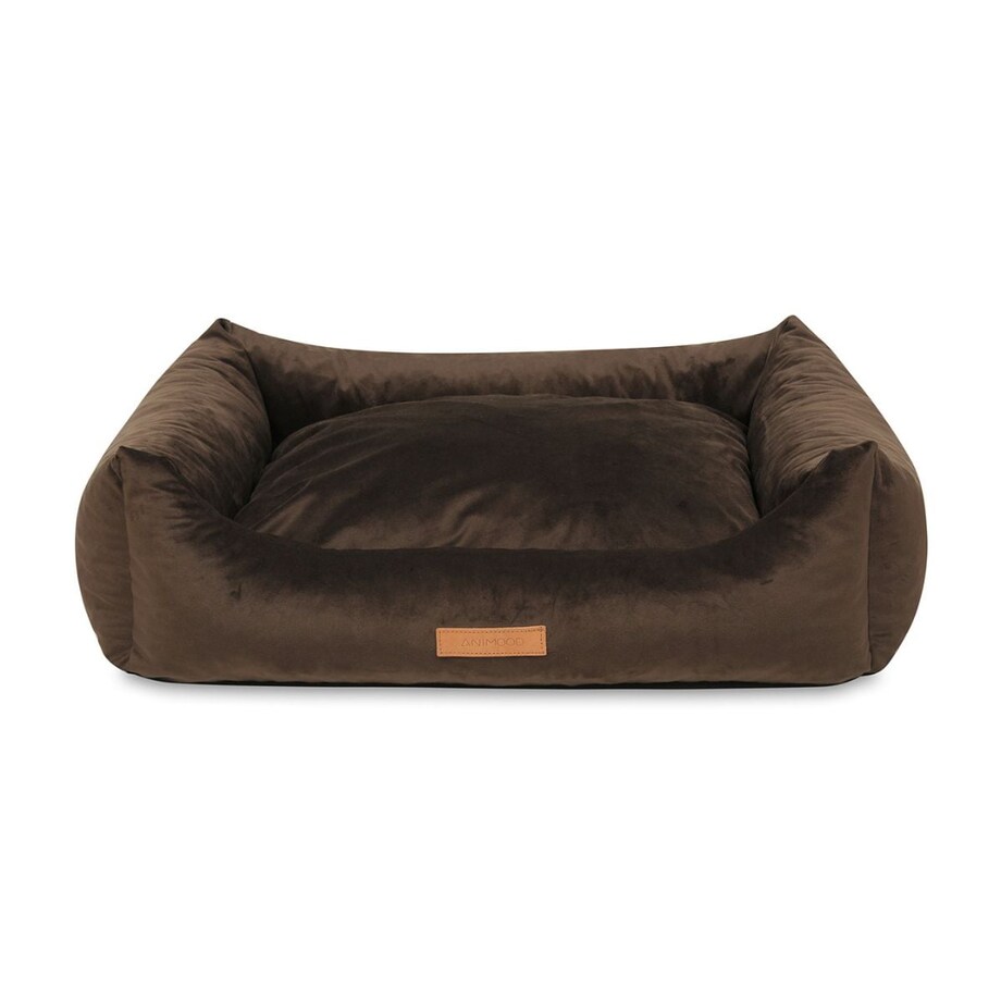 Animood Legowisko Alex rozmiar: M, kolor: brązowy, materiał: welur