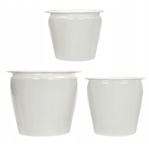 DONICZKA OSŁONKA WYSOKA BIAŁA NA BALKON TARAS METALOWA LOFT DO DOMU 3 szt.