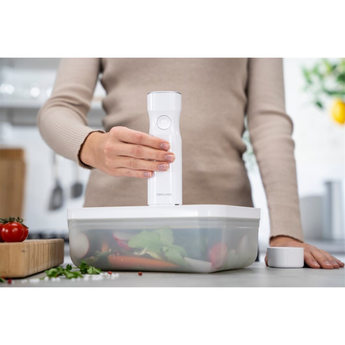 Plastikowy pojemnik do przechowywania Zwilling Fresh & Save - 2 ltr, Szary