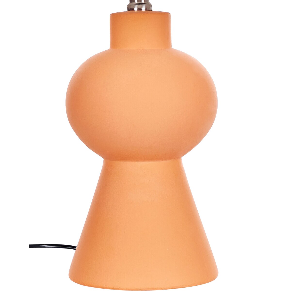 Lampa stołowa ceramiczna pomarańczowa FABILOS