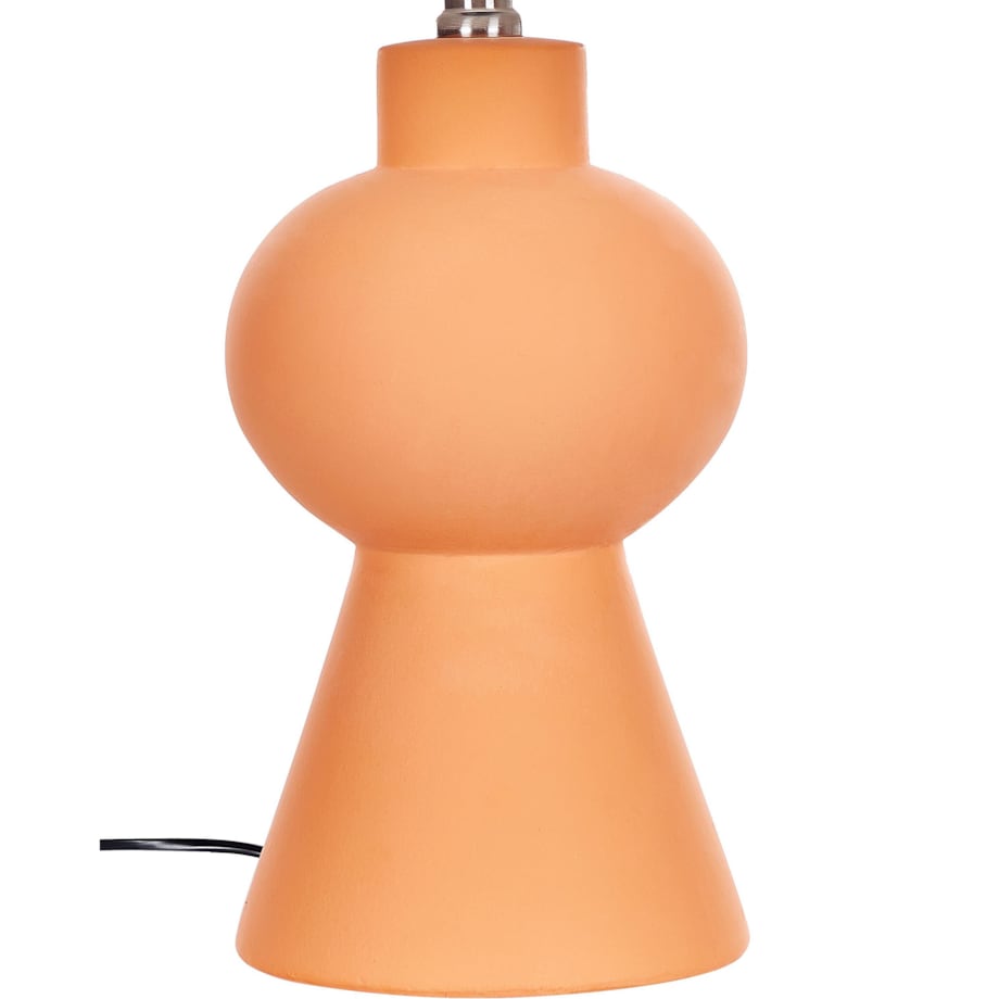 Lampa stołowa ceramiczna pomarańczowa FABILOS