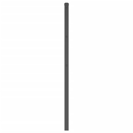 vidaXL Metalowe wezgłowie, czarne, 200 cm