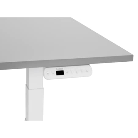 Biurko regulowane Elektryczny 120 x 72 cm Jasnoszary DESTINES Różne rozmiary