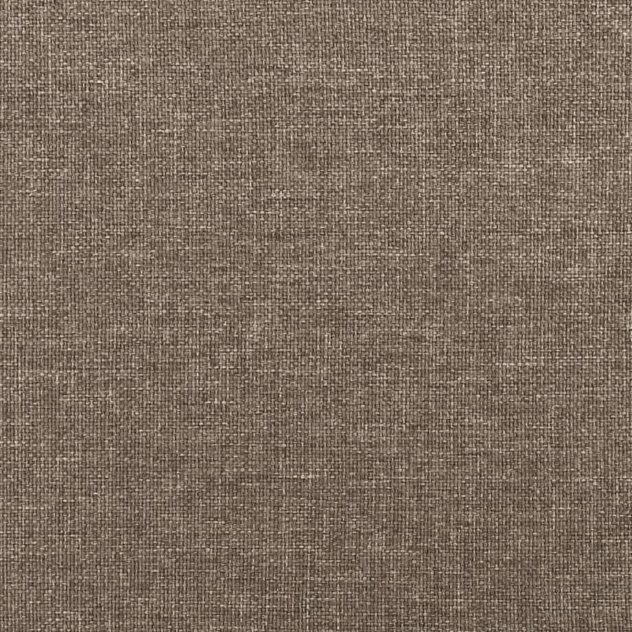 vidaXL Rama łóżka bez materaca Taupe 90x190 cm Tkanina