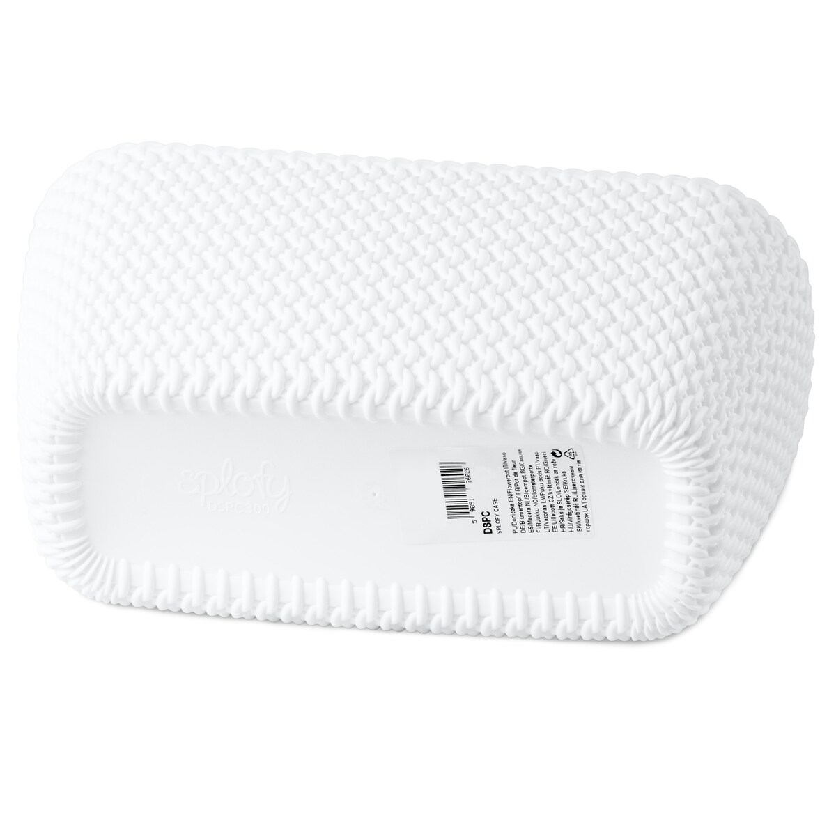 Doniczka Donica Ogrodowa Skrzynka 29,7/39,7 Cm Zestaw Na Taras Do Ogrodu Domu Biała