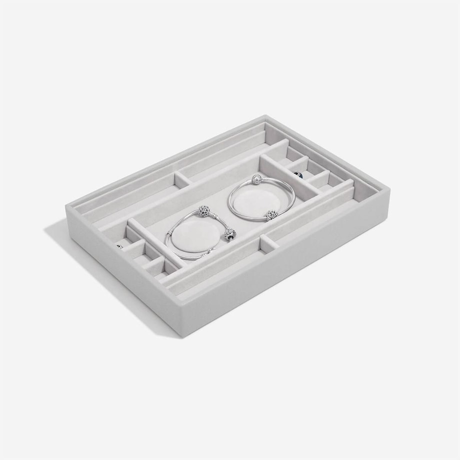 Szkatułka na charmsy Stackers kamienna szarość z przegródkami