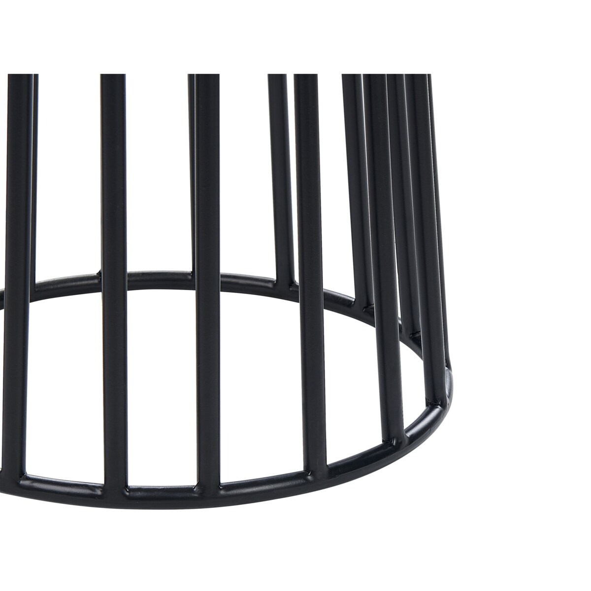 Stolik pomocniczy biały marmur z czarnym TAREE