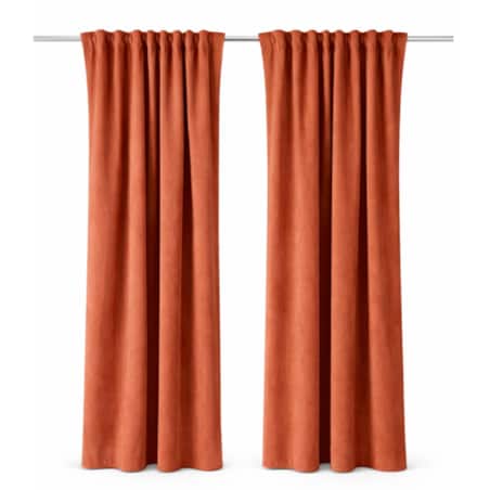 Zasłona welurowa Werona w kolorze terakota 250 cm