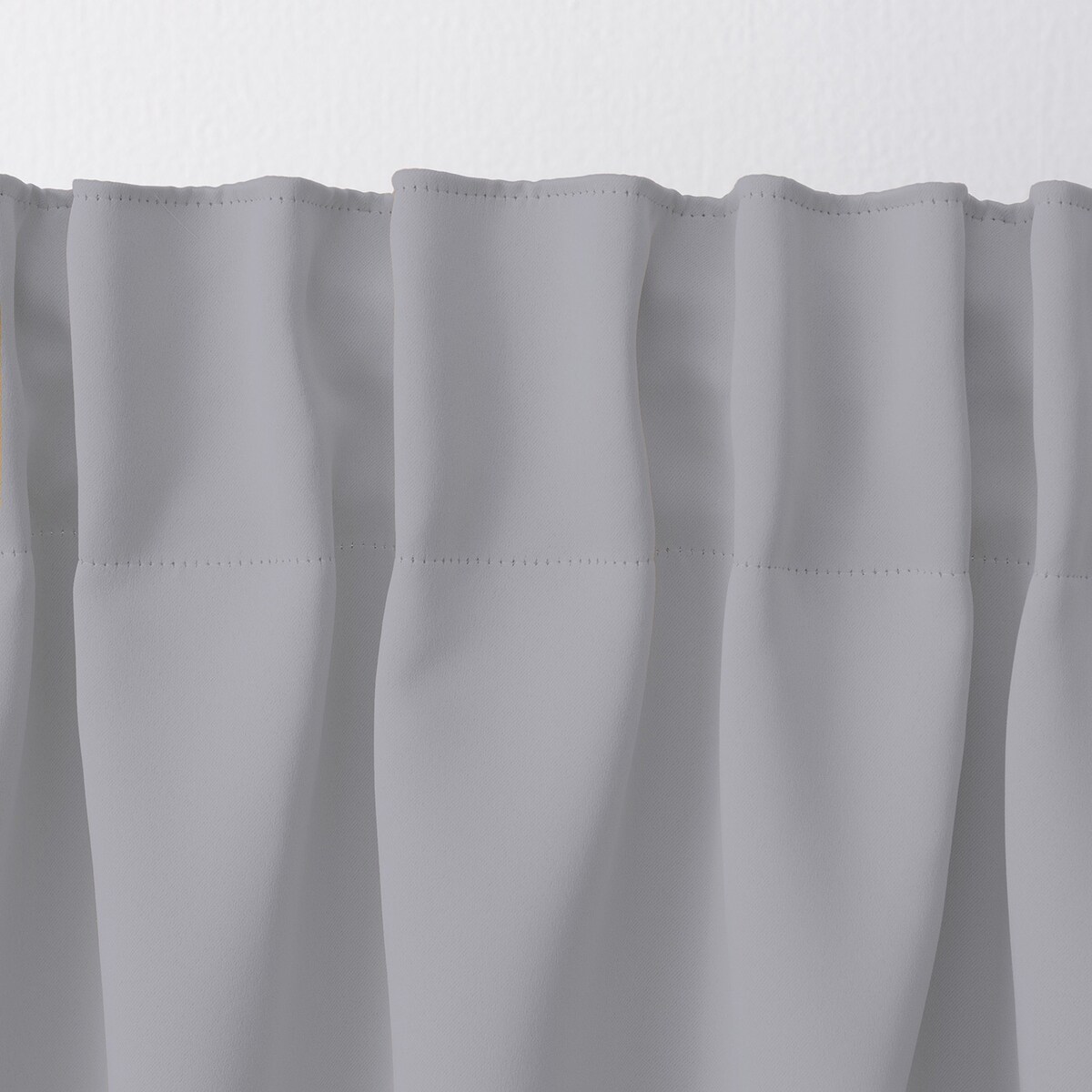 Zasłona zaciemniająca na taśmie marszczącej jasny szary 140 x 280 cm 1 szt. 140x280 szary