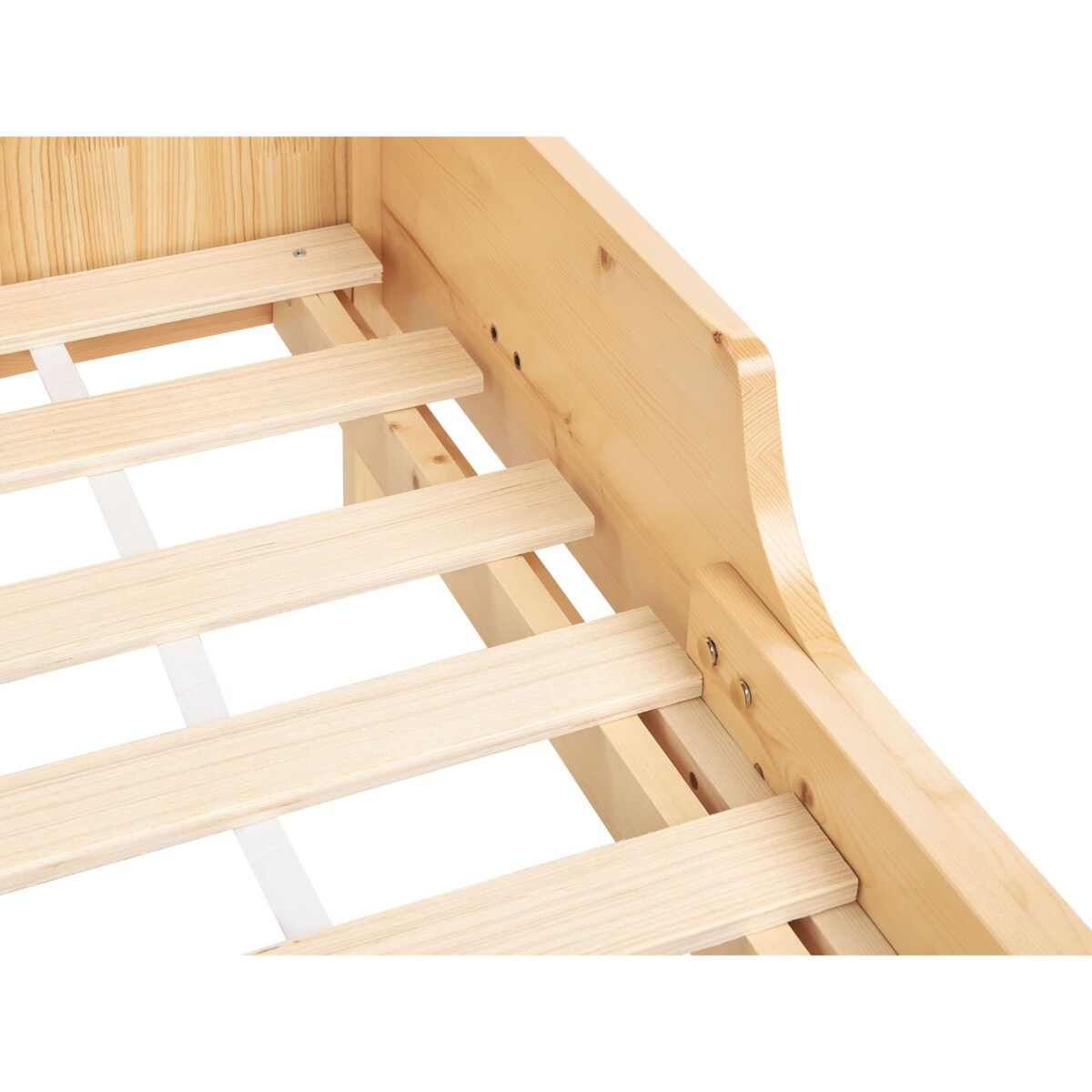 Rozsuwane łóżko dziecięce Drewno sosnowe MONTIGNY 90 x 200 cm Jasne drewno