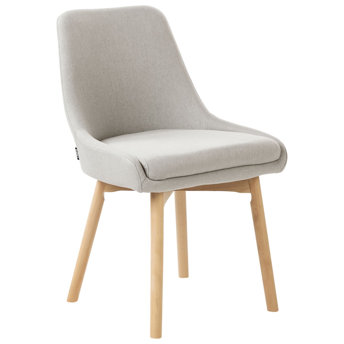 Zestaw 2 krzeseł do jadalni MELFORT Jasnoszary