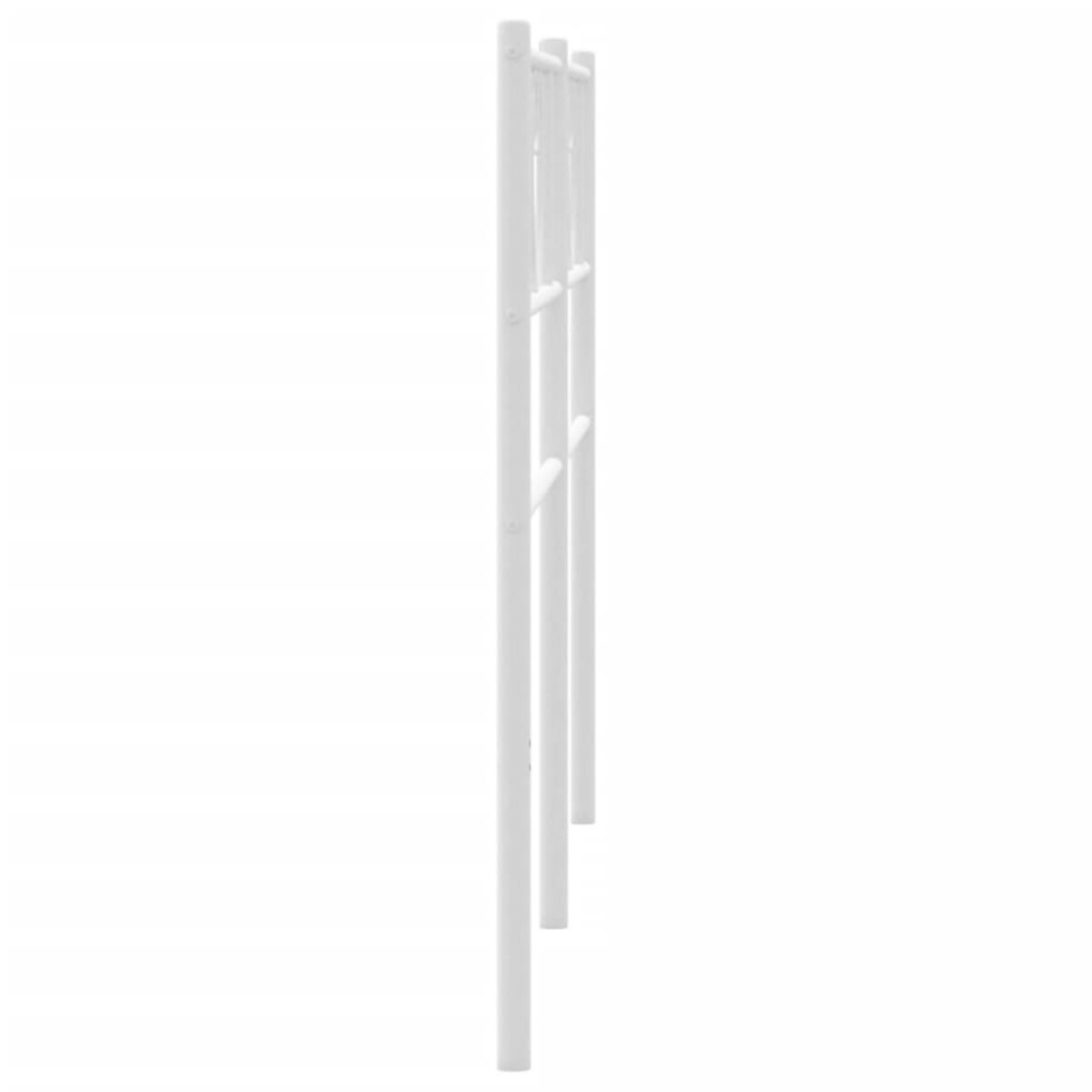 vidaXL Metalowe wezgłowie, białe, 180 cm
