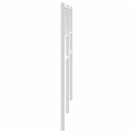 vidaXL Metalowe wezgłowie, białe, 180 cm