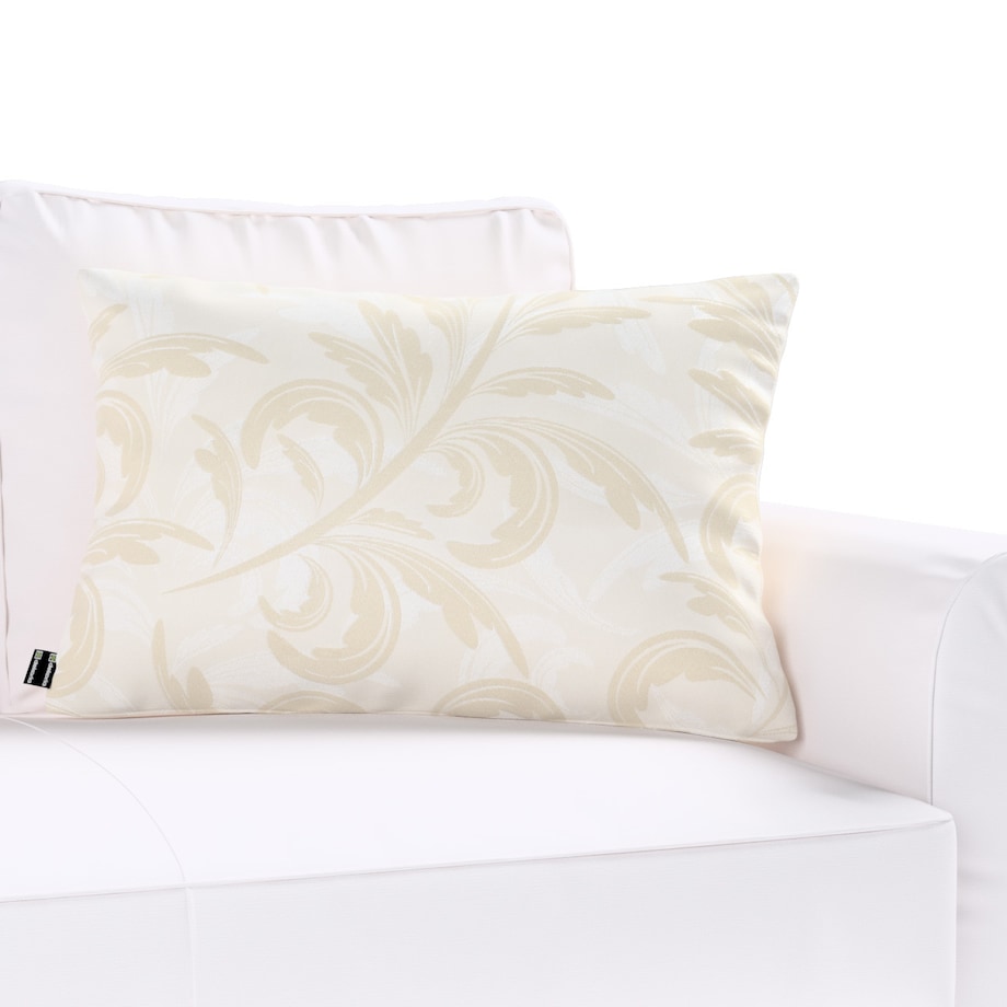 Poszewka Kinga na poduszkę prostokątną 60x40 ecru liście akantu