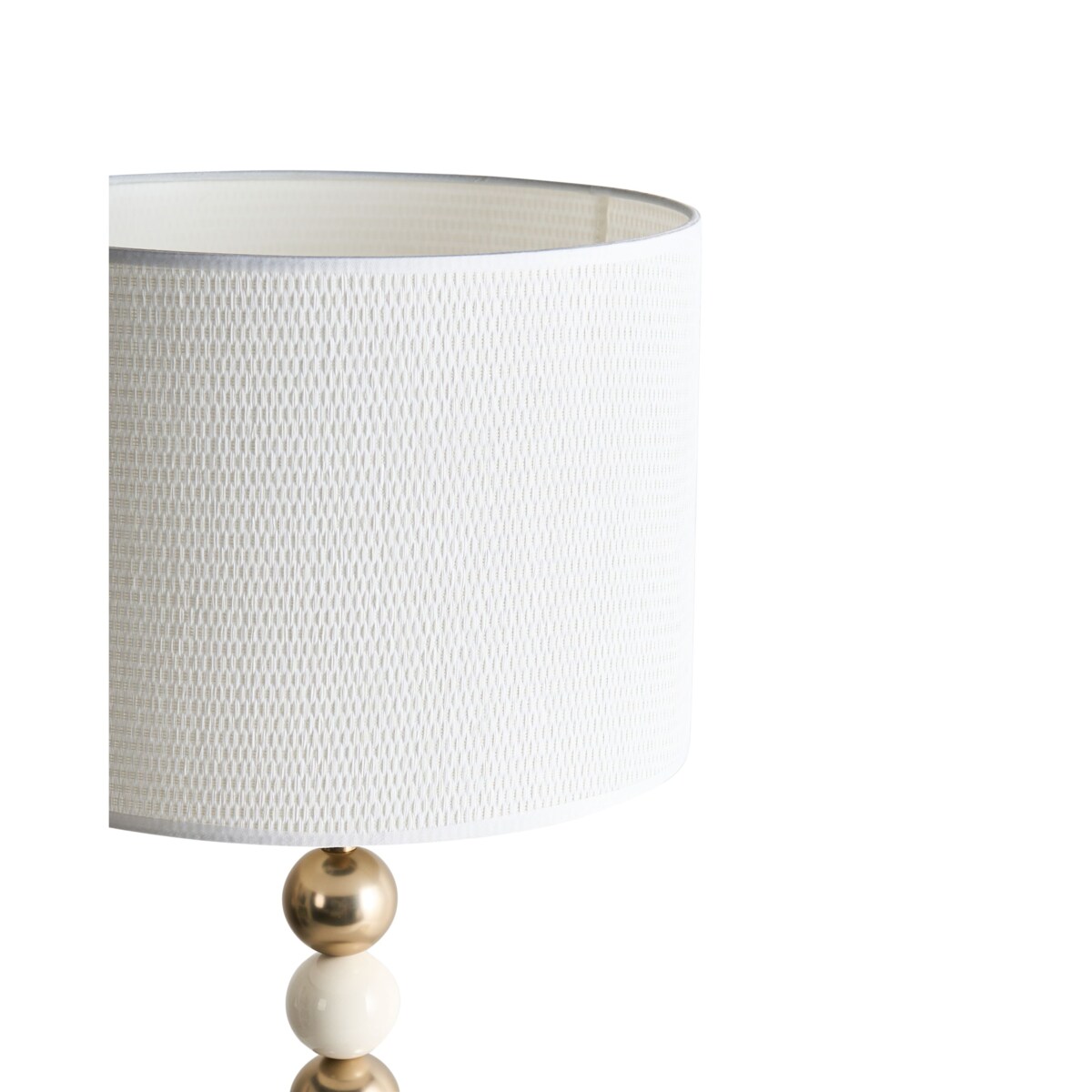 Lampa stołowa LOKY Metal Mosiężny/beżowy