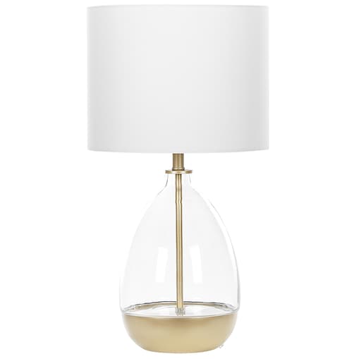 Lampa stołowa OKARI Szkło Biały