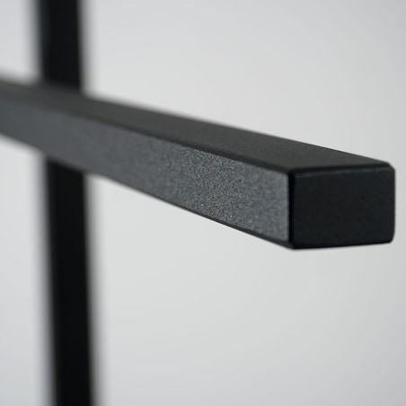 Stojak wieszak na ręczniki LOFT czarny do łazienki