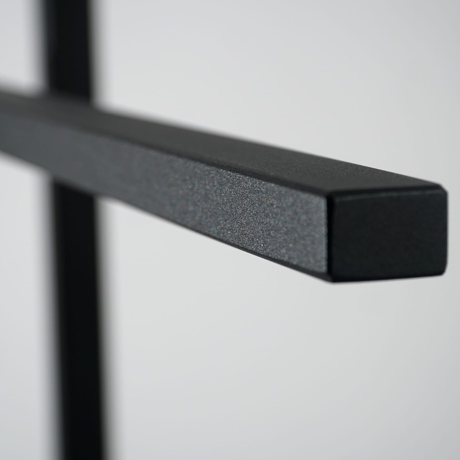 Stojak wieszak na ręczniki LOFT czarny do łazienki