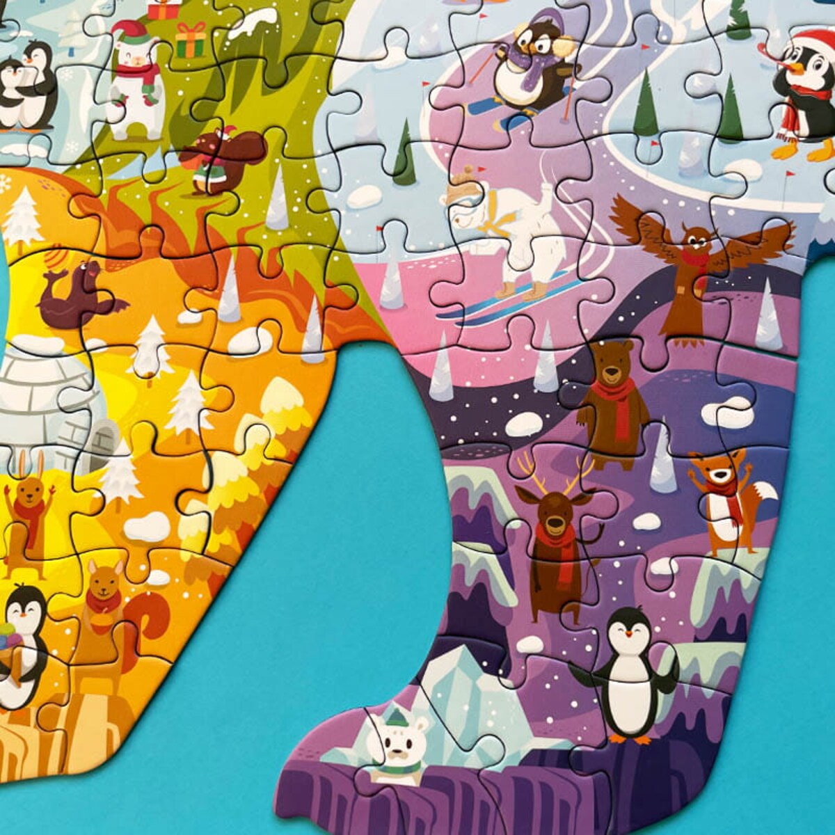 Puzzle edukacyjne - MIŚ POLARNY - 180 szt