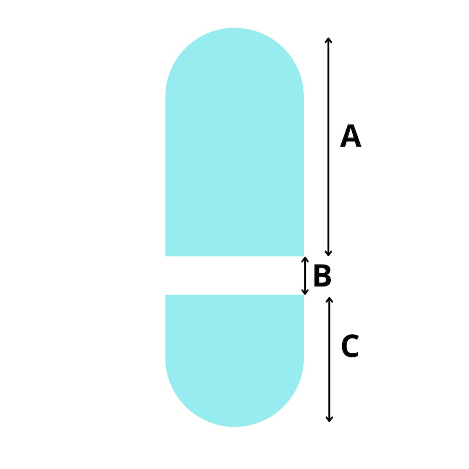 Lustro łazienkowe owalne w dwóch częściach - NIKO