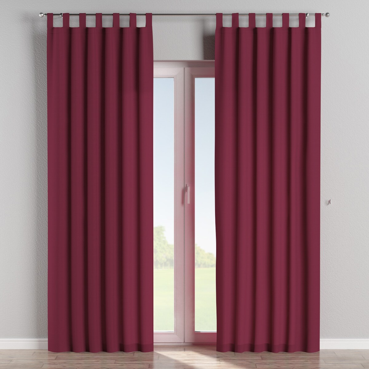 Zasłona na szelkach 1 szt. 130x260 plum (śliwkowy)