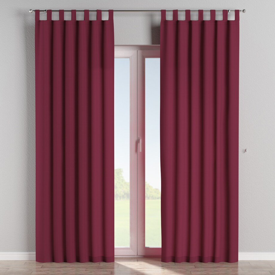 Zasłona na szelkach 1 szt. 130x260 plum (śliwkowy)
